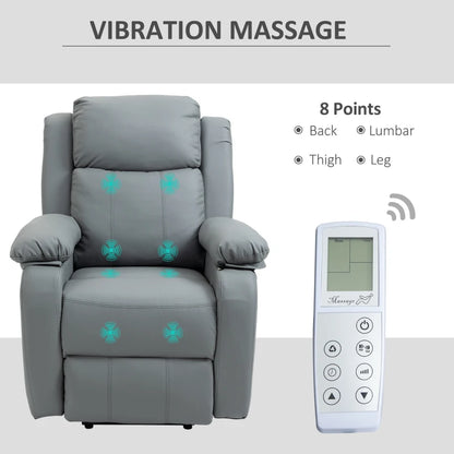 HOMCOM Electric Power Lift Recliner Chair Vibration Massage