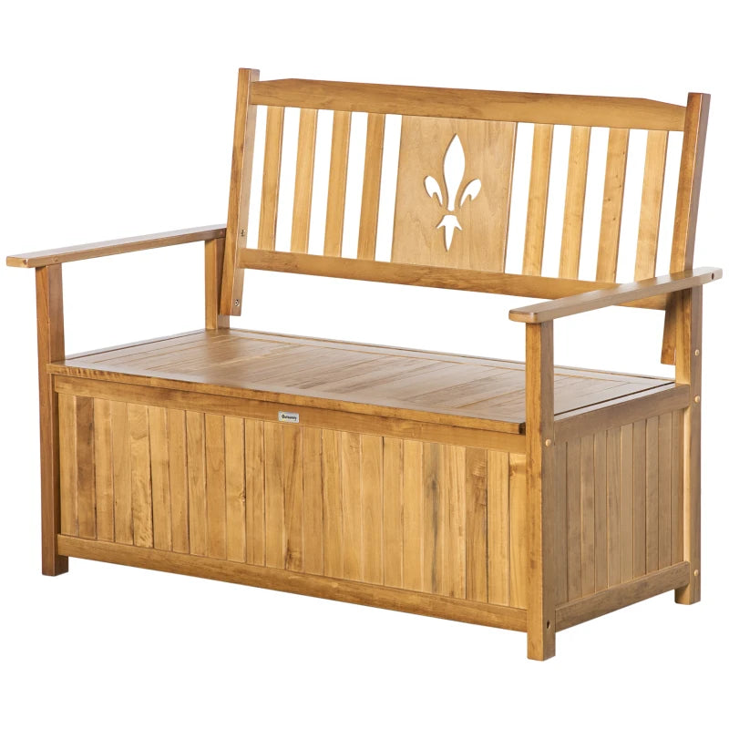 Outsunny 2 Seater Garden Storage Bench