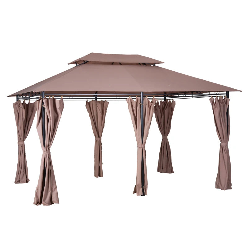 Outsunny 4m x 3(m) Metal Gazebo Canopy Party