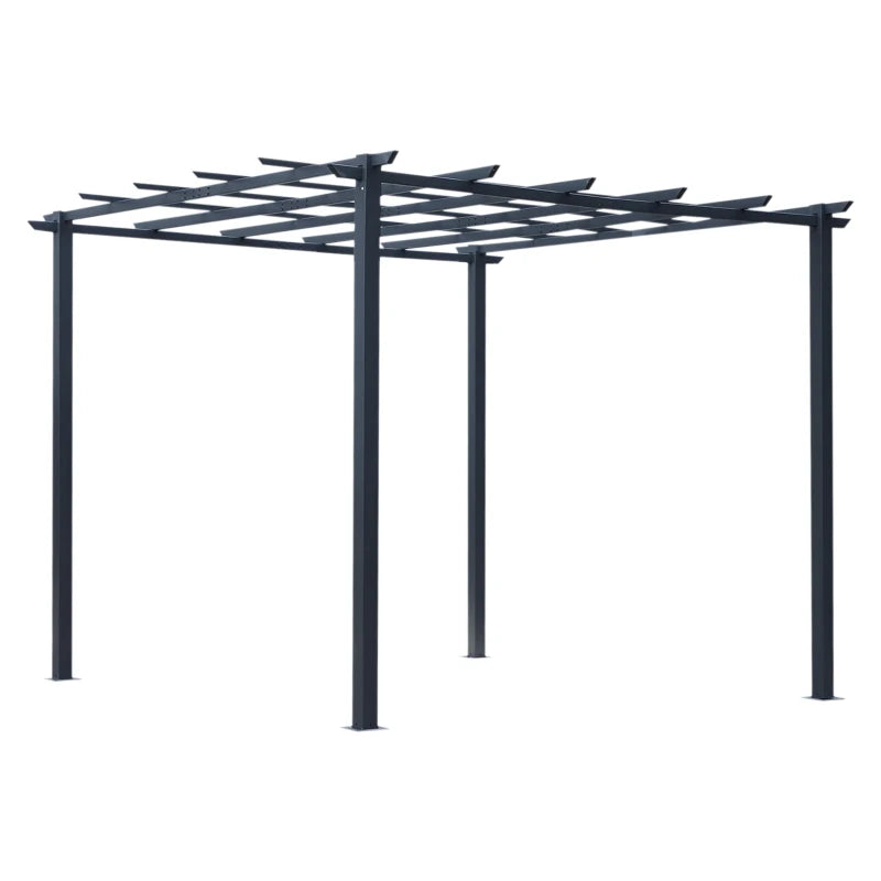 Outsunny 3 x 3m Pergola Trellis for Climbing Plants