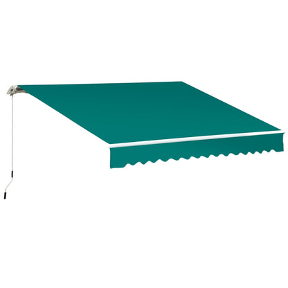 Outsunny Manual Retractable Awning, 3.5 x 2.5 m