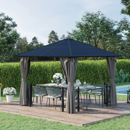 Outsunny Hardtop Gazebo Canopy with Polycarbonate Roof