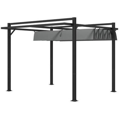 Outsunny 3 x 3(m) Retractable Pergola