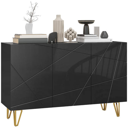 HOMCOM Modern Luxe High Gloss Sideboard