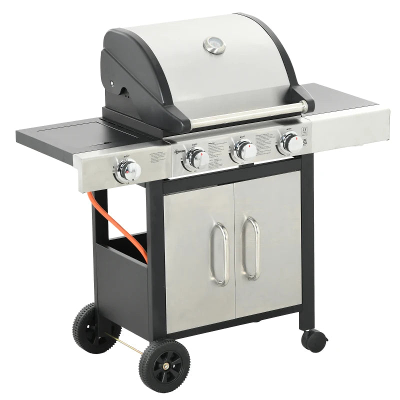 Outsunny Gas Barbecue Grill 3+1