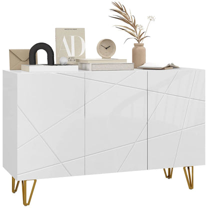 HOMCOM Modern Luxe High Gloss Sideboard