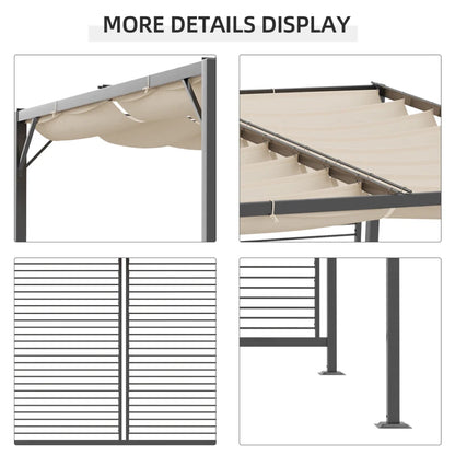 Outsunny 3 x 2.8m Metal Pergola