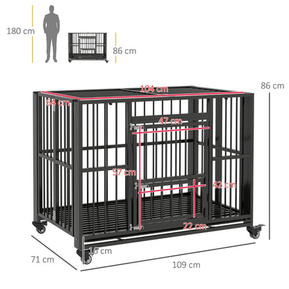 PawHut 43" Heavy Duty Dog Crate