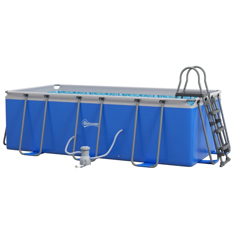 Outsunny 207 x 400cm Five-Person Above Ground Swimming Pool