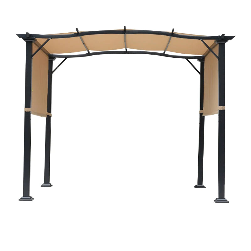 Outsunny Outdoor Retractable Pergola Garden Gazebo