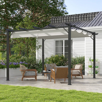 Outsunny 3 x 3(m) Aluminium Pergola Canopy