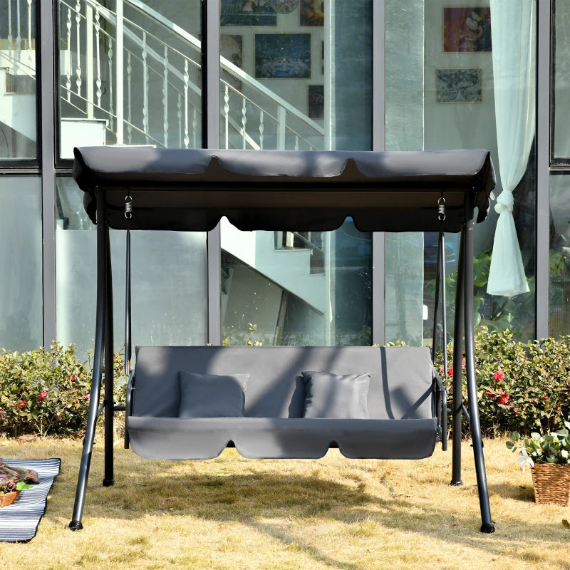 Outsunny Outdoor 2-in-1 Patio Swing Chair