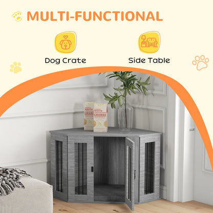 PawHut 2 in 1 Dog Crate Furniture Side Table