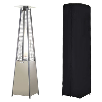 Outsunny Stainless Steel Outdoor Garden Pyramid Patio Heater