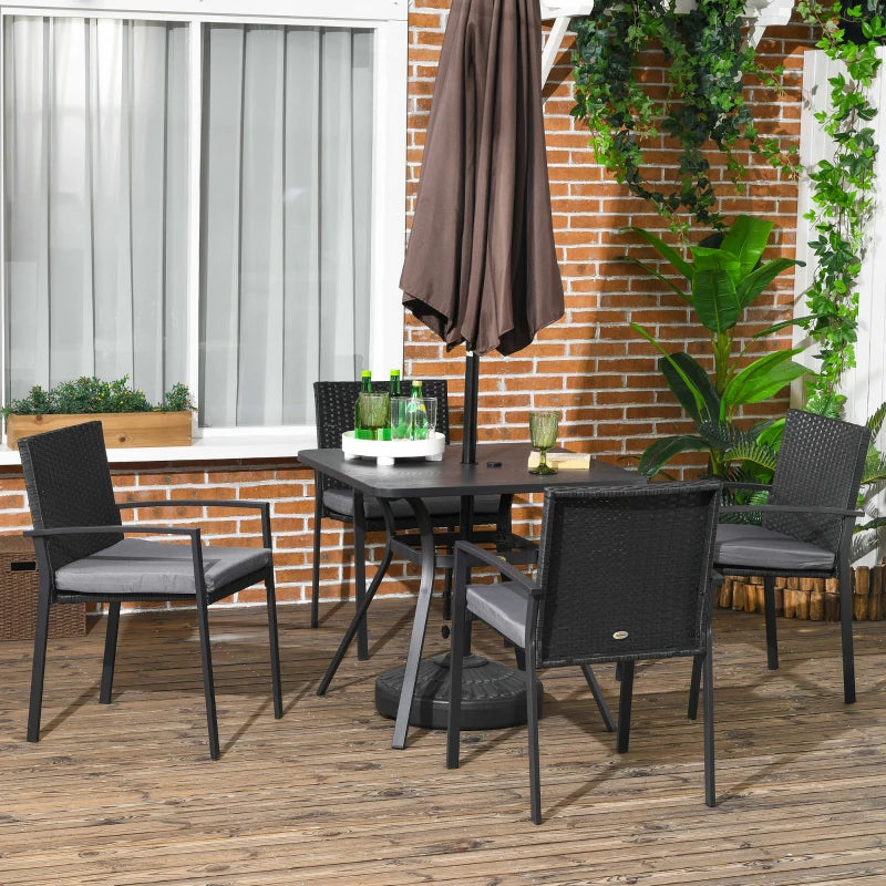 Outsunny 4 Seater Rattan Garden Furniture