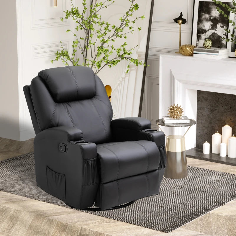 HOMCOM Recliner Armchair, Rocking Massage