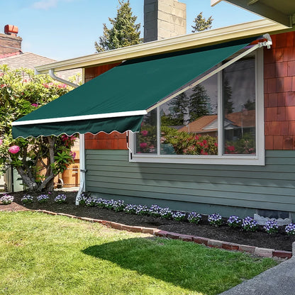 Outsunny Manual Retractable Awning, 3.5 x 2.5 m