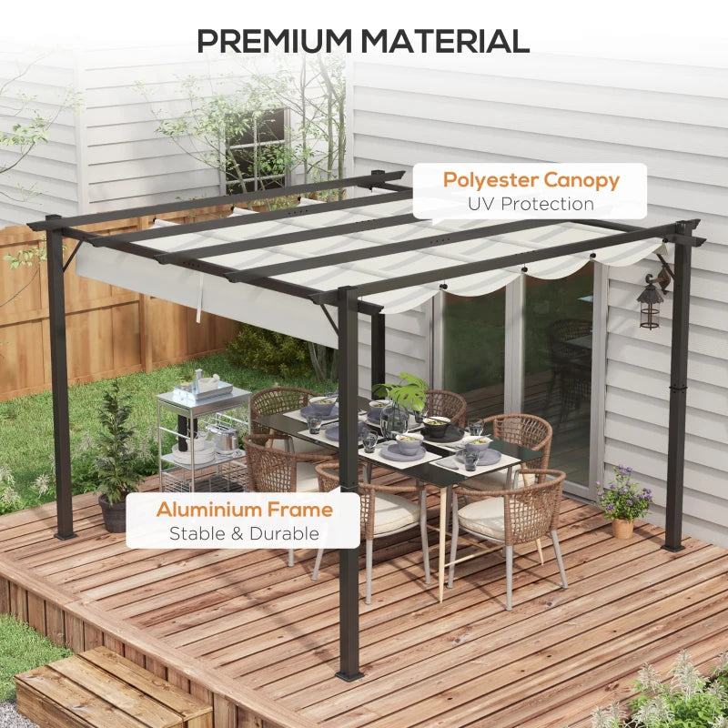 Outsunny 3 x 3(m) Aluminium Pergola Canopy