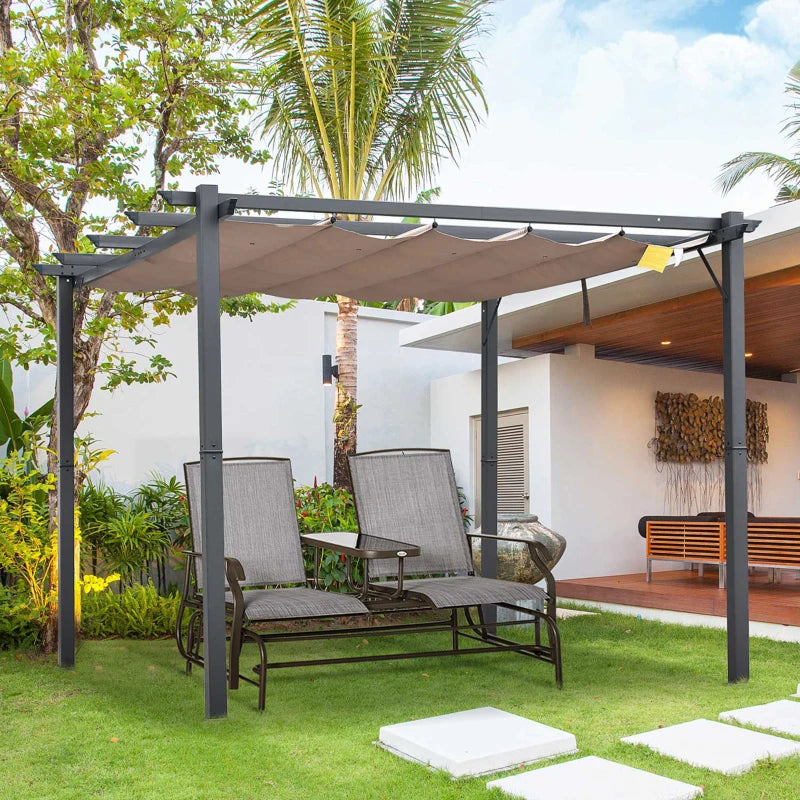 Outsunny 3 x 3(m) Aluminium Pergola Canopy