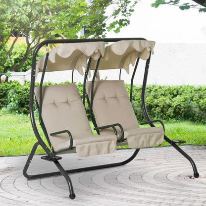 Outsunny Canopy Swing Chair Modern Garden Swing Seat