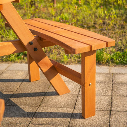 Outsunny 6 Seater Wooden Picnic Table and Bench Set