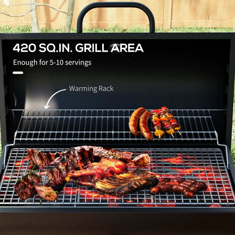 Outsunny Steel Charcoal BBQ