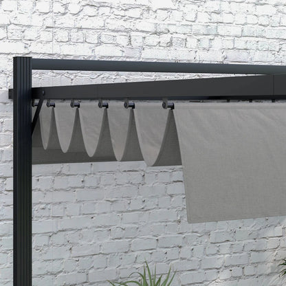 Outsunny 3x4m Retractable Pergola