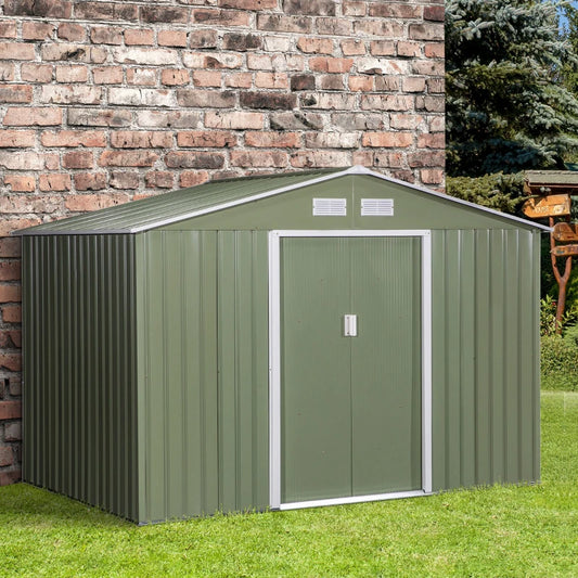 Outsunny 9 x 6ft Metal Garden Shed