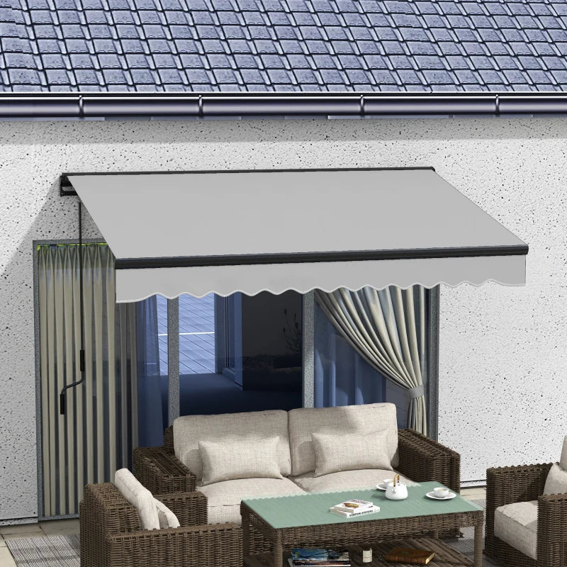 Outsunny 3 x 2m Aluminium Frame Electric Awning