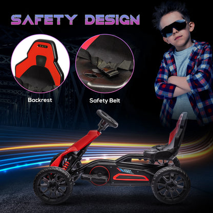 HOMCOM 12V Electric Go Kart for Kids