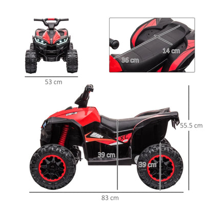 HOMCOM 12V Ride-On Quad Bike