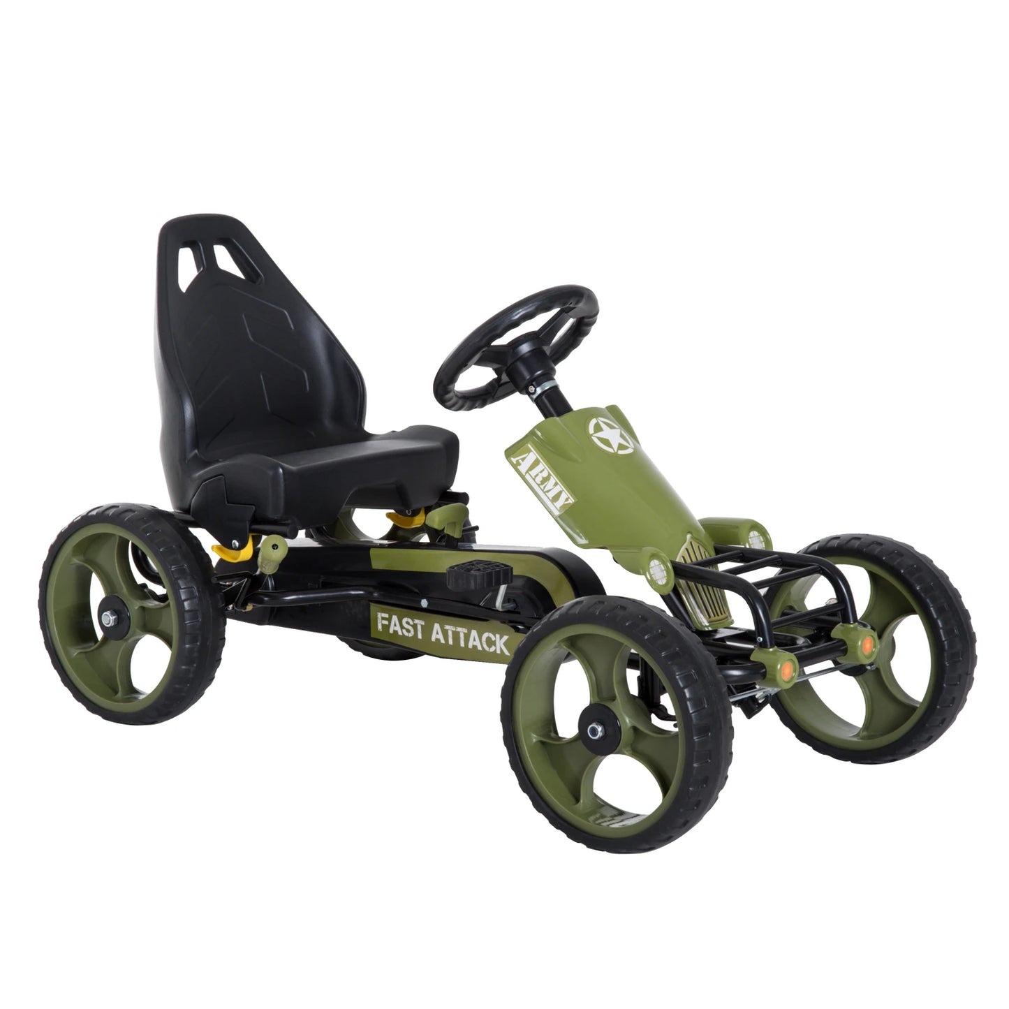 HOMCOM Kids Children Pedal Go Kart Ride On Racer Braking System