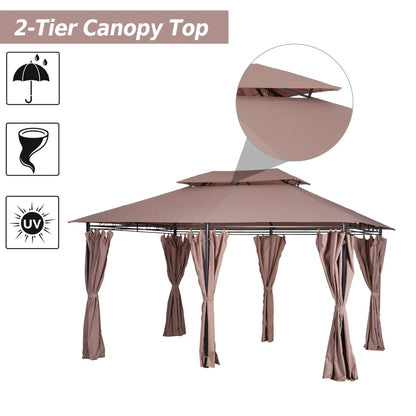 Outsunny 4m x 3(m) Metal Gazebo Canopy Party