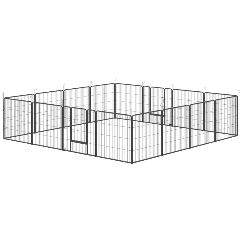 PawHut 16 Panels Heavy Duty Puppy Playpen