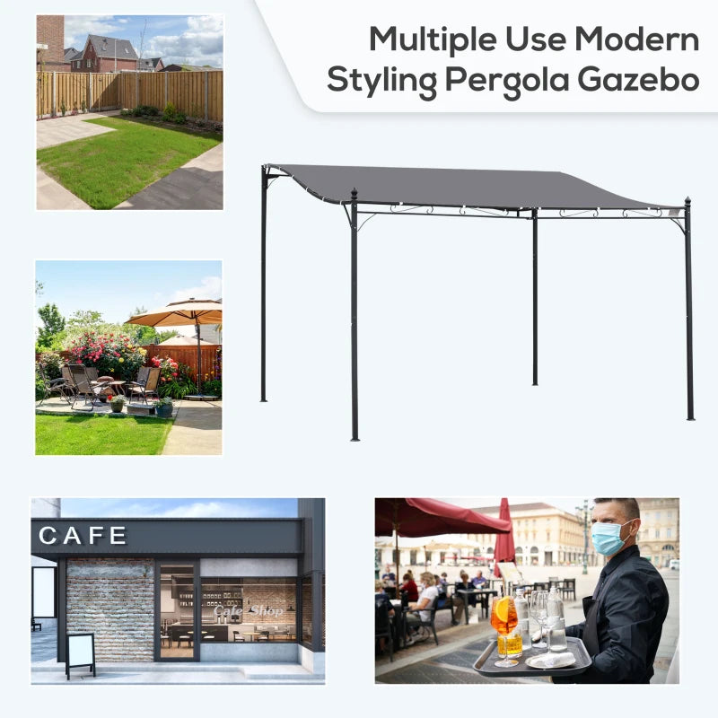 Outsunny 4 x 3 Meters Canopy Gazebo Pergola