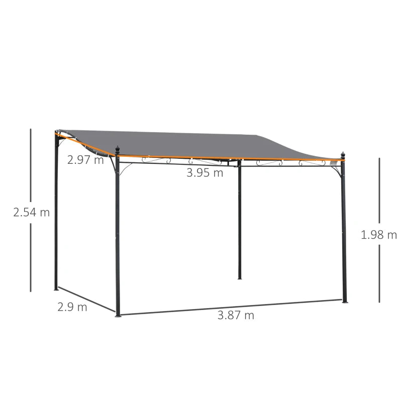 Outsunny 4 x 3 Meters Canopy Gazebo Pergola