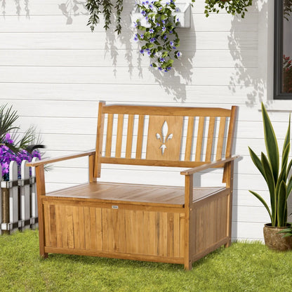 Outsunny 2 Seater Garden Storage Bench