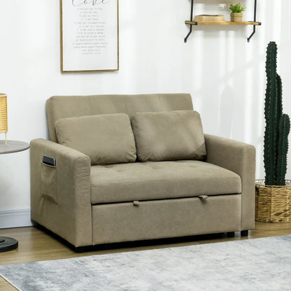 HOMCOM Loveseat Sofa Bed