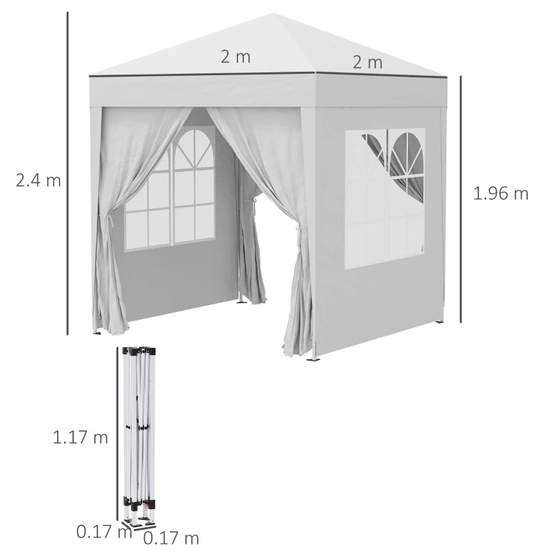 Outsunny Pop Up Gazebo Canopy