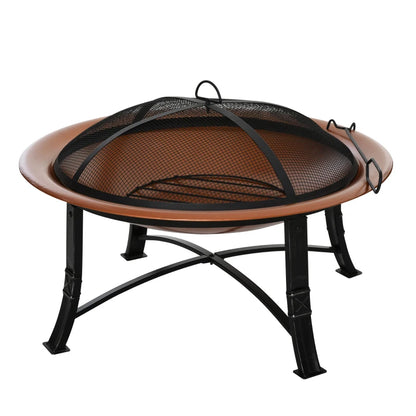 Outsunny 76cm Metal Large Firepit