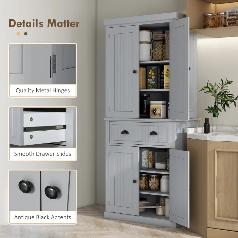 HOMCOM Freestanding Multi-Storage Kitchen Cabinet