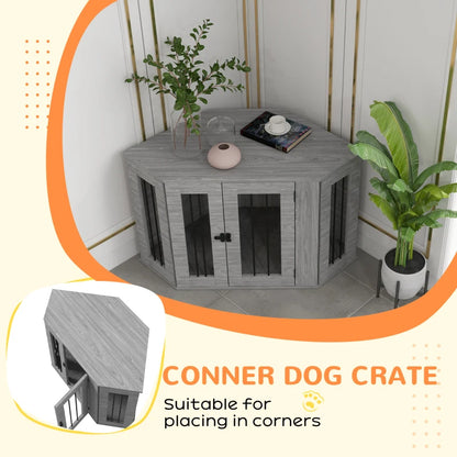 PawHut 2 in 1 Dog Crate Furniture Side Table