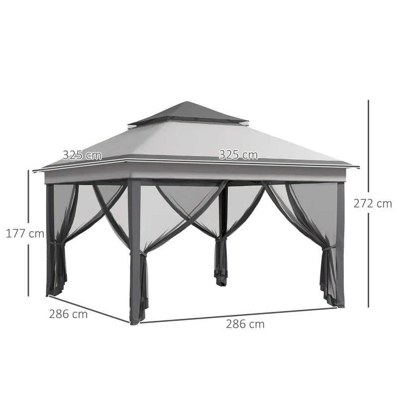 Outsunny 3 x 3(m) Pop Up Gazebo