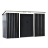 Outsunny 9ft x 4ft Metal Garden Shed