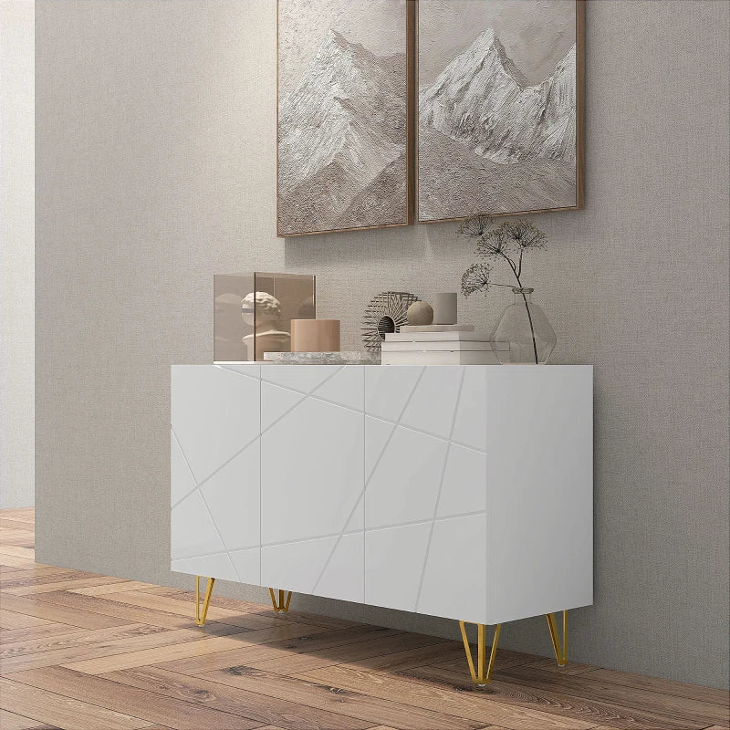 HOMCOM Modern Luxe High Gloss Sideboard