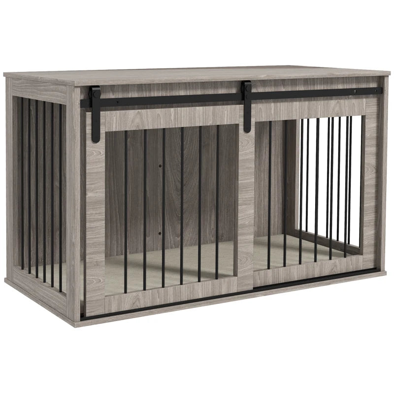 PawHut Dog Crate Furniture with Removable Cushion