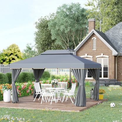 Outsunny 3 x 4m Aluminium Garden Gazebo