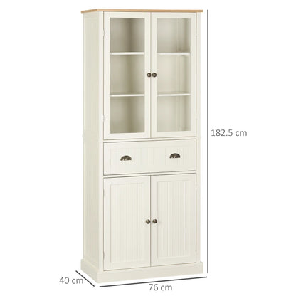 HOMCOM Freestanding Kitchen Cupboard