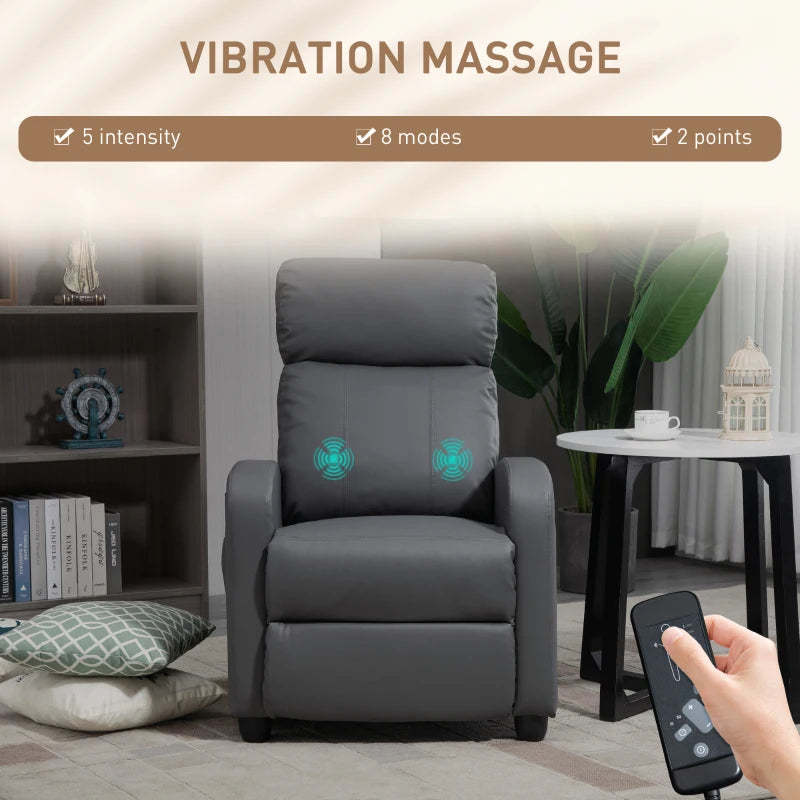 HOMCOM Recliner Armchair, Massage