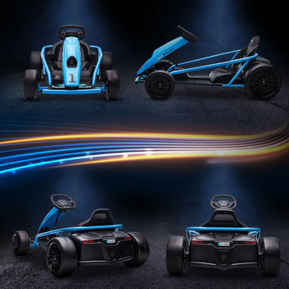 HOMCOM 24V Drift Kart, Electric Ride-On Racing Go Kart